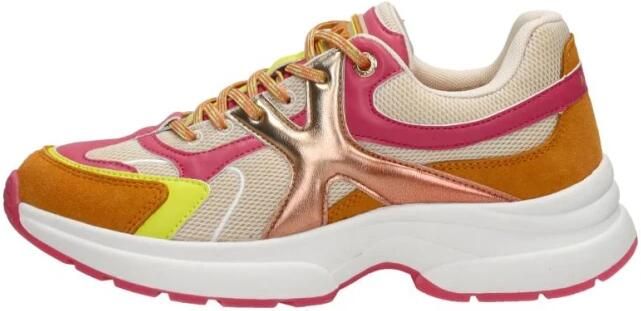 Mexx Loyce Lage sneakers Leren Sneaker Dames Oranje - Foto 5