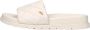 Mexx Off White Leren Look Slipper Jael White Dames - Thumbnail 4