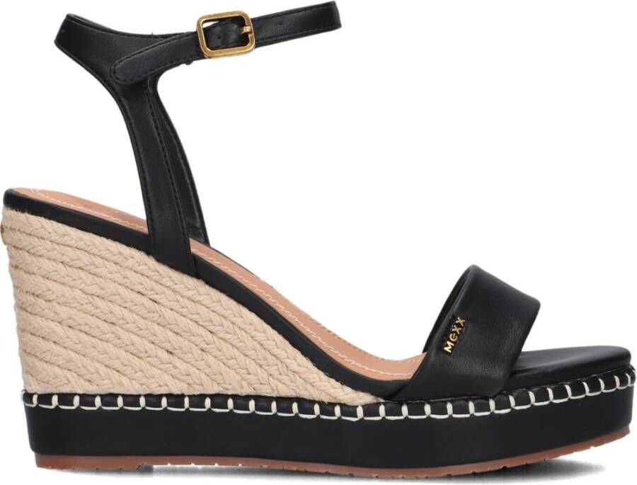 Mexx Ricky Palace Sandalen Met Sleehak Dames Zwart - Foto 5
