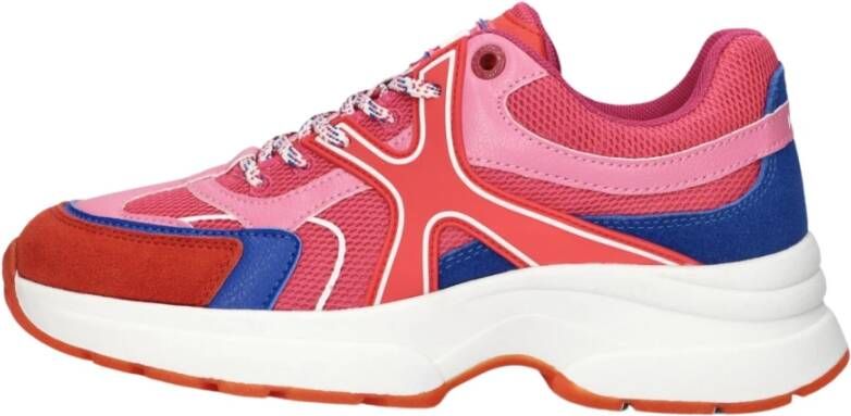 Mexx Roze Lage Sneakers Loyce Multicolor Dames - Foto 6
