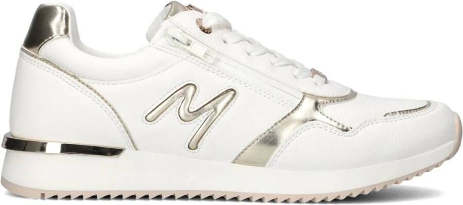 Mexx Stijlvolle Comfortabele Witte Lage Sneakers