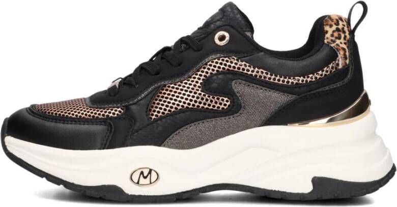 Mexx Sneakers Palma Ora MI001002653W-1111 Zwart Goud - Foto 2