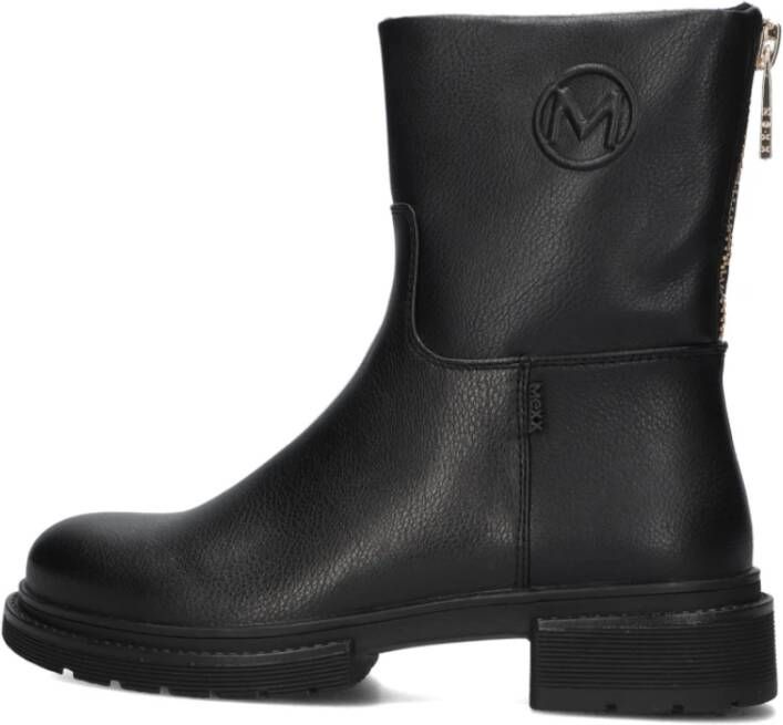 Mexx Stijlvolle Zwarte Chunky Sole Enkellaarzen Black Dames - Foto 5