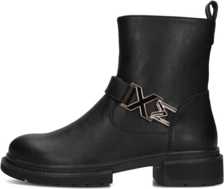 Mexx Stijlvolle Zwarte Enkellaarsjes Mirthe Black Dames