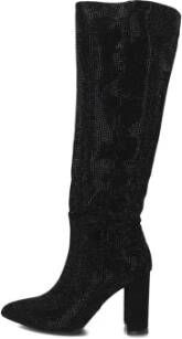 Mexx Zwarte hoge laarzen met strass-stenen Black Dames - Foto 7
