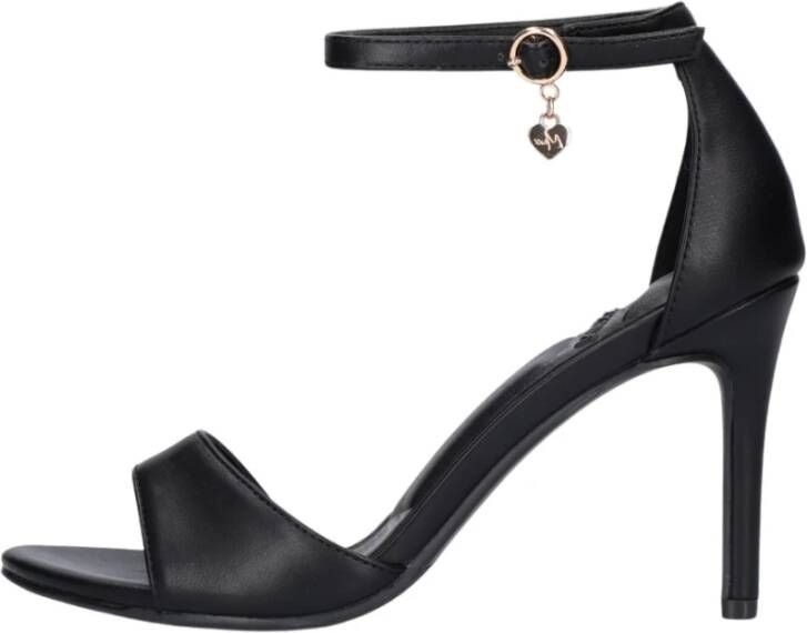 Mexx Zwarte Leren Sandalen Leyla