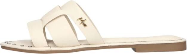 Mexx Zwarte Leren Slipper Lisa met Diamanten