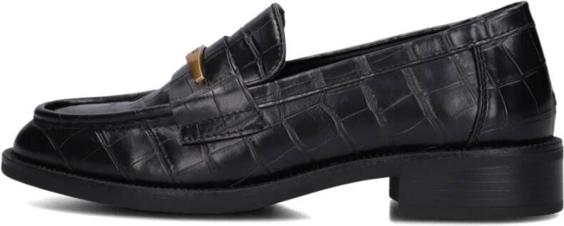 Mexx Zwarte Loafers met Krokodillenprint voor Dames - Foto 3