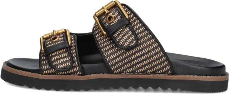 Mexx Zwarte Penny Slippers voor Vrouwen