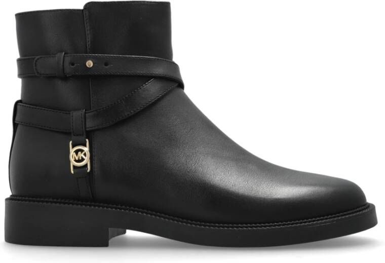 MICHAEL Kors Leren boots met labelapplicatie model 'ABIGAIL'