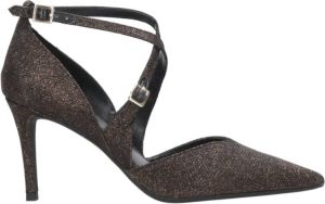 Michael Kors Adela Flex Glitter Chain Mail Hak Zwart Dames