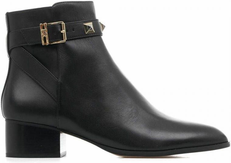 Michael Kors Britton Ankle Boot Leather Black Zwart Dames