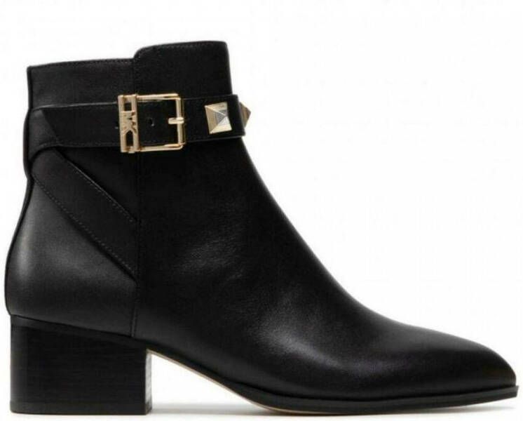 Michael Kors Britton Ankle Boot Leather Black Zwart Dames