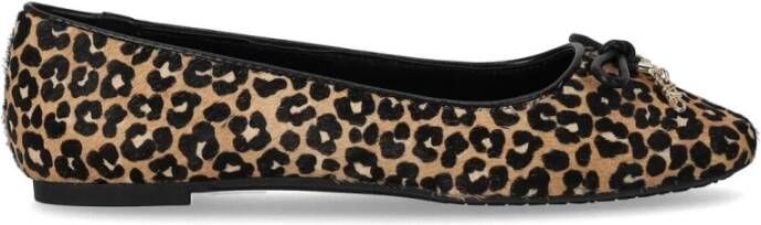 Michael Kors Leopardprint Nori Leren Ballerina Multicolor Dames