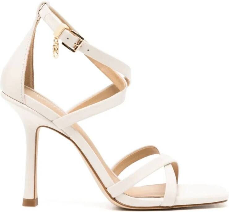 Michael Kors Riemenhoge sandalen met hoge hak Beige Dames