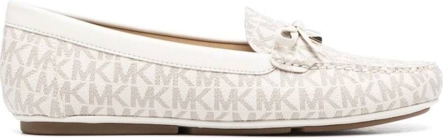 Michael Kors Casual Beige Loafers met textiel bovenwerk Beige Dames