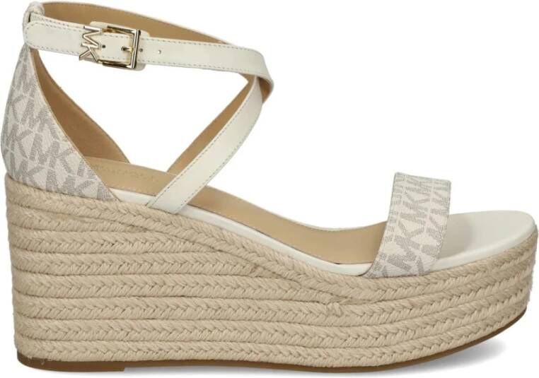 Michael Kors Beige Wedge Espadrilles Beige Dames