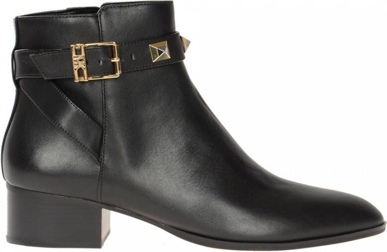 Michael Kors Britton Ankle Boot Leather Black Zwart Dames