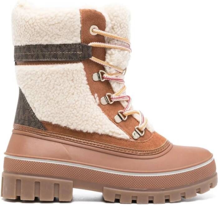 Michael Kors Bruine Enkellaarzen voor Vrouwen Brown Dames