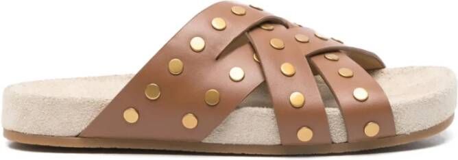 Michael Kors Bruine Casual Platte Sandaal