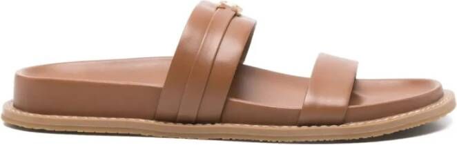 Michael Kors Bruine Casual Platte Sandaal