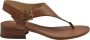 Michael Kors Bruine Leren Sandalen Stijlvol Brown Dames - Thumbnail 1