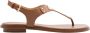 Michael Kors Bruine Thong Sandalen met Gouden Details Brown Dames - Thumbnail 1