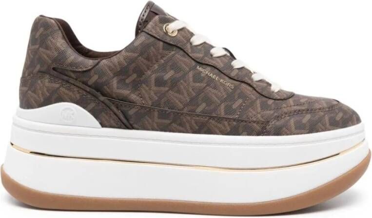 Michael Kors Bruine Vetersneakers Brown Dames