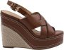 Michael Kors Nora Wedge Sandalen Met Sleehak Dames Cognac - Thumbnail 2