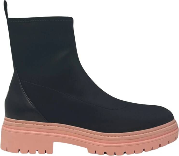 Michael Kors Comet Lug Bootie Enkellaarzen Black Dames