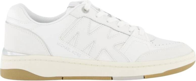 Michael Kors Rebel Lace Up Lage Sneakers White Dames