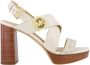 Michael Kors Dames Vera Platform Sandaal Wit Beige Dames - Thumbnail 1