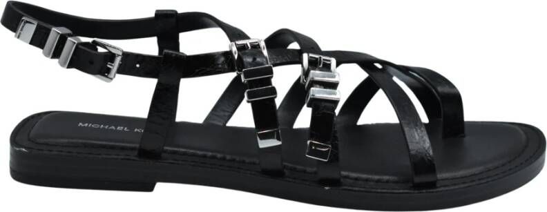 Michael Kors Darrington Crackled Leather Sandal