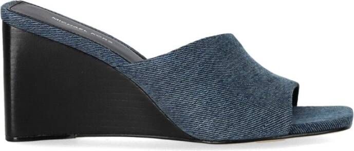 Michael Kors Denim Sleehak Muiltje met Open Neus