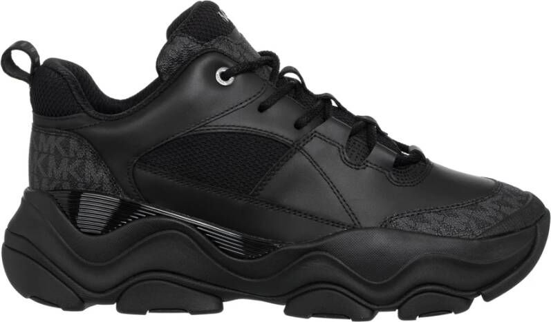 Michael Kors Diamond Lace-Up Sneakers Black Heren
