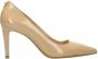 Michael Kors womens leather pumps court schoenen high heel dorothy Beige Dames - Thumbnail 17