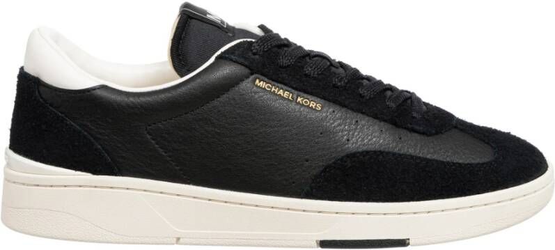 Michael Kors Effen Veterschoenen Black Heren