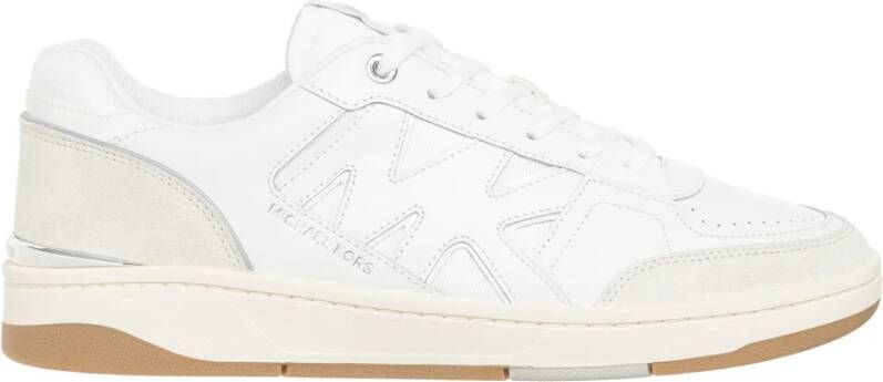 Michael Kors Effen Vetersluiting Rebel Sneakers White Heren