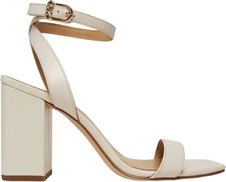 Michael Kors Elegante leren sandaal met brede hak