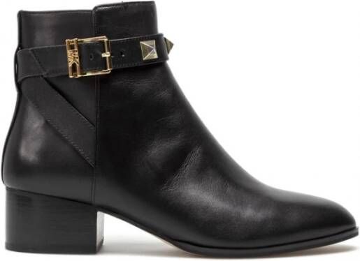 Michael Kors Britton Ankle Boot Leather Black Zwart Dames