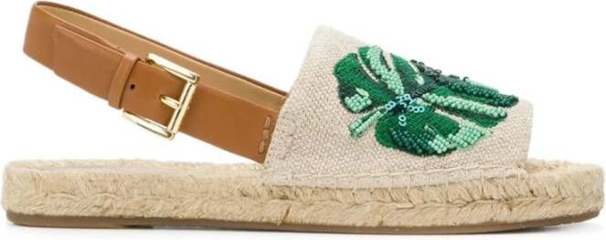 Michael Kors Alpargata Fisher Espadrilles Beige Dames