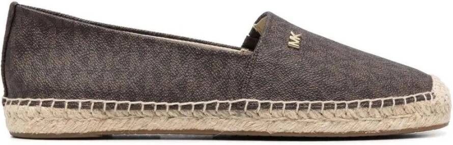 Michael Kors Bruine Slip-On Schoenen met Korrelige Textuur