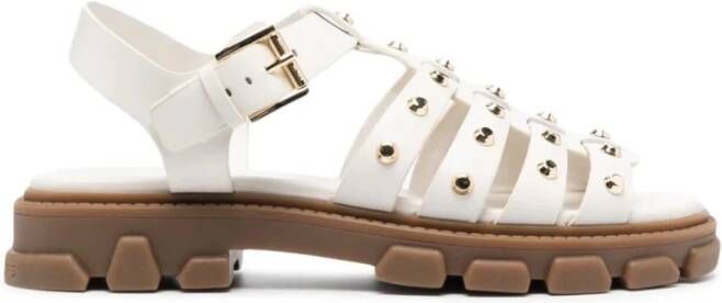 Michael Kors Flat Sandals White Dames
