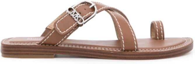 Michael Kors Flip Flops Brown Dames