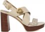 Michael Kors Dames Vera Platform Sandaal Wit Beige Dames - Thumbnail 1
