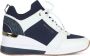 Michael Kors Georgie Knit Trainer Sneakers Blue Dames - Thumbnail 1