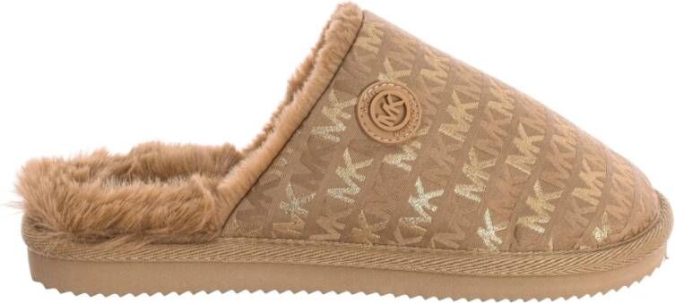 Michael Kors Gezellige huisslippers met gesloten neus Brown Dames