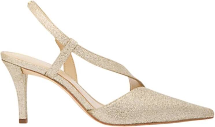 Michael Kors Gouden Mid-Hak Pumps voor Vrouwen Yellow Dames