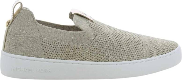 Michael Kors Gouden Dames Gebreide Sneakers
