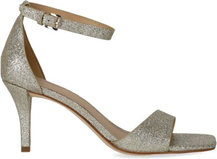 Michael Kors Glitter sandalen met verstelbare enkelband Yellow Dames